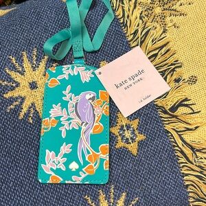 Kate Spade Parrot ID card holder with straps